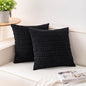 Aegero Pack of 2 Corduroy Decorative Throw Pillow Covers 24x24 Inch by Unknown