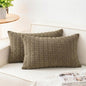 Aegero Pack of 2 Corduroy Decorative Throw Pillow Covers 12x24 Inch by Unknown