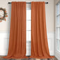 Burnt Orange Curtains 108 Inches Long by Pitalk