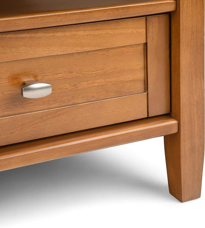 SIMPLIHOME Warm Shaker Solid Wood Transitional-Style 36-inch Wide Coffee Table - Image 9