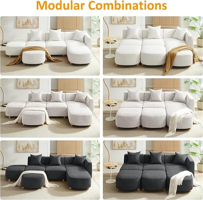 VANOMi 109.84" Modular Sectional Sofa - Image 9