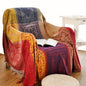 Boho Throw Blanket, Chenille Jacquard Tassels Throw Blankets by Unknown
