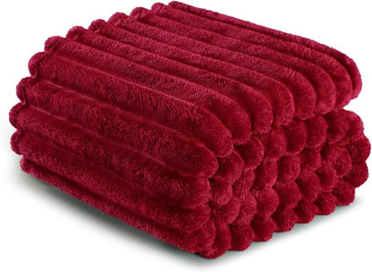 Exclusivo Mezcla Striped Twin Size Fleece Blanket - Image 8