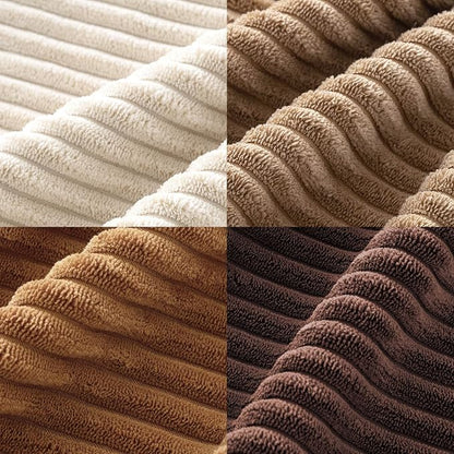 MIULEE Fall Corduroy Decorative Throw Pillow Covers Brown Series 24x24 | Set of - Image 3