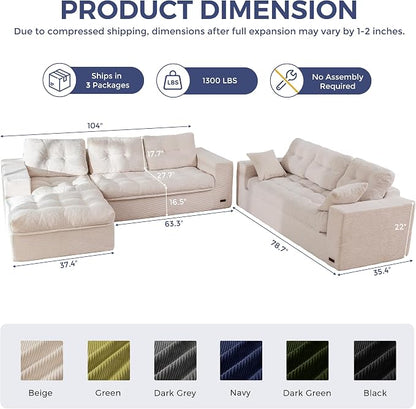 MAXYOYO Modular Sectional Sofa - Image 2