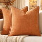 MIULEE Fall Decorative Couch Throw Pillow Covers 18x18 Inch Orange 2 Pack | by MIULEE