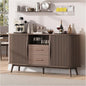 Jiansu furni, Walnut Mid-Century Modern Coffee Bar Station by JIANSUFURNI