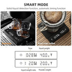 MHW-3BOMBER Espresso Scale with Timer,Small Coffee Scale with Solid-Liquid Detection,Auto Tare Digital Coffee Bean Scale,0.1g Accurate Weighting,2 Mode,Black ES6027B-OS
