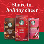 Starbucks Ground Coffee, Peppermint Mocha Flavored Coffee, 100% Arabica, Holiday 1 Bag (17 oz)