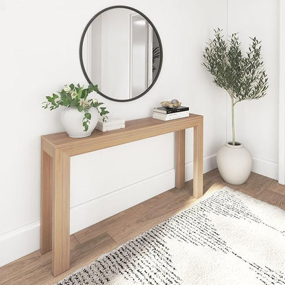 Plank+Beam Modern 56 Inch Console Table, Solid Pine Wood Entryway Table by PlankBeam