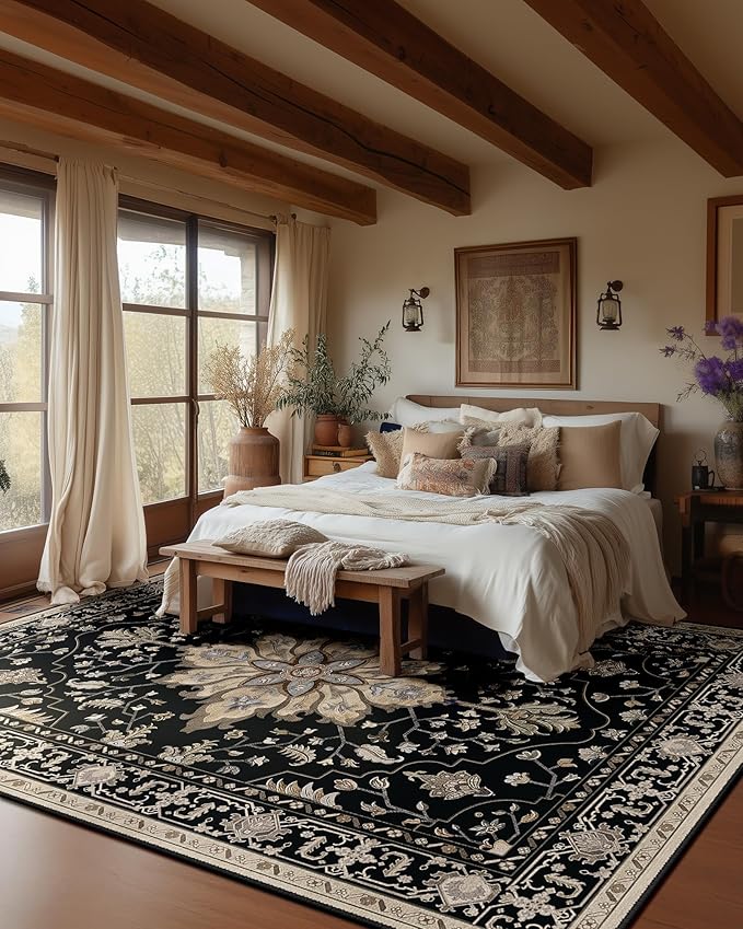 RELEANY Washable Area Rug, Large 10'x14', Water Repellent, Pet Friendly - Image 2