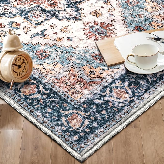 SERISSA 2x5 Washable Non Slip Boho Runner Rug - Image 7