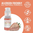 Bakell - Peach Tinker Dust (4g, 1x Mini Spray Pump) Edible Glitter for Food, Desserts, and Beverages!