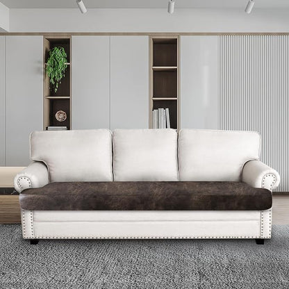 ANARACHON Leather Look Couch Cushion Covers Sofa Seat Slipcovers Sets Couches - Image 3