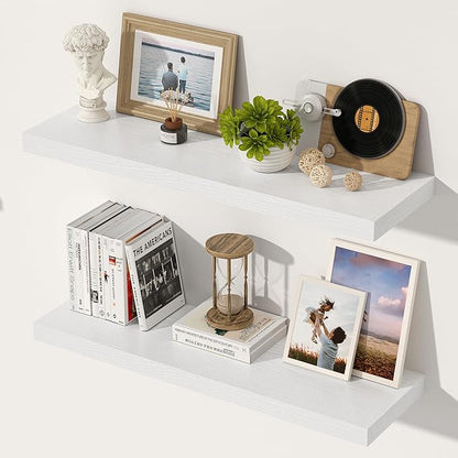 24 Inch Floating Shelves, 12 Inch Deep Floating Shelves by Unknown