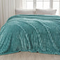 NEWCOSPLAY Fleece Ribbed Cozy King Blanket by NEWCOSPLAY