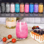 NiHome Edible Food-Grade Glimmer Powder Glitter Luster Dust Metallic Food Decorating Sprinkle Glimmery Dust for Drink Wine Beverage Cake Candy Dessert Bakery Restaurant Vegan (0.18oz/5g, Pink)