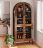 Arched Display Cabinet with Acrylic Glass Doors, 70.9'' Tall Curio Cabinet with by Limaoaio