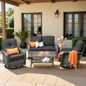 weaxty 5 Pieces Wicker Patio Furniture Set, High Back Swivel Rocker Chairs by Eco-ChicLivingBeautifullyAffordable