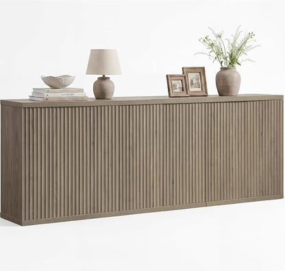 SICOTAS Buffet Cabinet with Storage Accent Sideboard Modern Credenza with Doors by SICOTAS