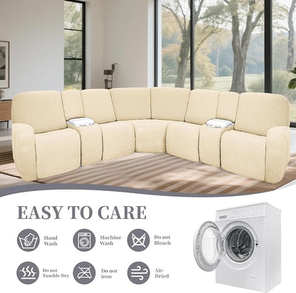 100% Waterproof Sectional Recliner Couch Covers - Image 8
