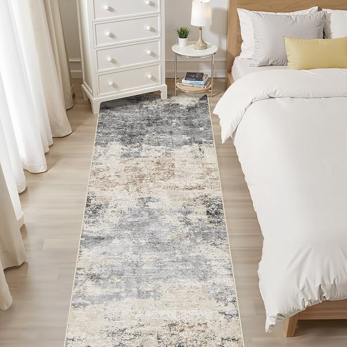 LOONGRUG Runner Rug 3x10 Washable Non-Slip Kitchen Neutral Modern Rug | - Image 6