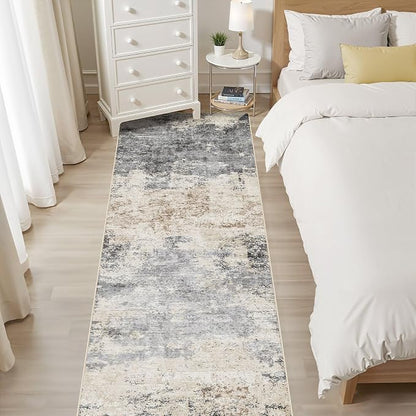 LOONGRUG Runner Rug 3x10 Washable Non-Slip Kitchen Neutral Modern Rug | - Image 6