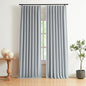 Vision Home Blue Gray Pinch Pleated Full Blackout Curtains Linen Blended Room by VisionHome