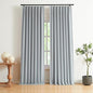 Vision Home Blue Gray Pinch Pleated Full Blackout Curtains Linen Blended Room by VisionHome