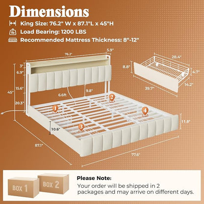PRAISUN Bed Frame King Size - Image 2