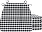 AAAAAcessories D-Shaped Chair Cushions, Machine-Washable Cover, Checkered by AAAAAcessories