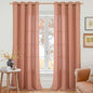 YoungsTex Terracotta Linen Curtains 102 Inch Length by YoungsTex