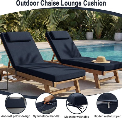 Outdoor Lounge Chair mat, 72 inches x 21 inches, Waterproof Chaise Lounge - Image 5