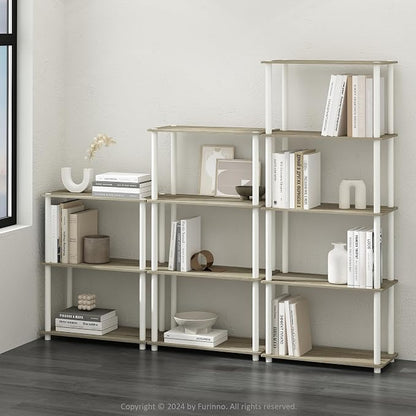 Furinno Turn-N-Tube Book Shelf, 3-Tier Bookshelf, Bookcase - Image 2