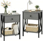 VECELO Nightstands Set of 2, Modern Bedside End Tables, Night Stands by VECELO
