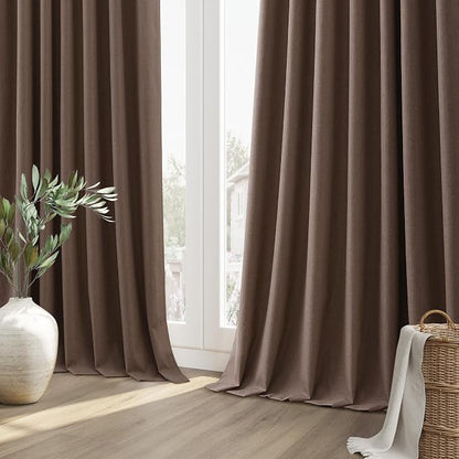100% Blackout Curtains 120 Inch Length 2 Panels Set - Image 10