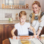 36 * 24 inches Black, Non-Slip Silicone Baking Sheets - Baking Mat with 0.7mm Thickness - Non-Stick Pastry & Cookie Mat for Kitchen Counter for Rolling Out Dough with Measurements.