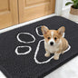 OLANLY Dog Door Mat for Muddy Paws 24x16, Paw Print Design Chenille Mud Mat | by OLANLY