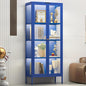 UNICOLY Display Cabinet with Glass Doors, Glass Display Cabinet with 8 Color by For30YearsWehavespecializedinsteelfurniture