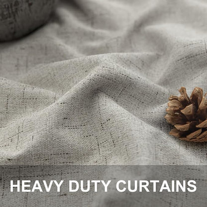 Blackout Linen Curtains 96 Inches Long - Image 3
