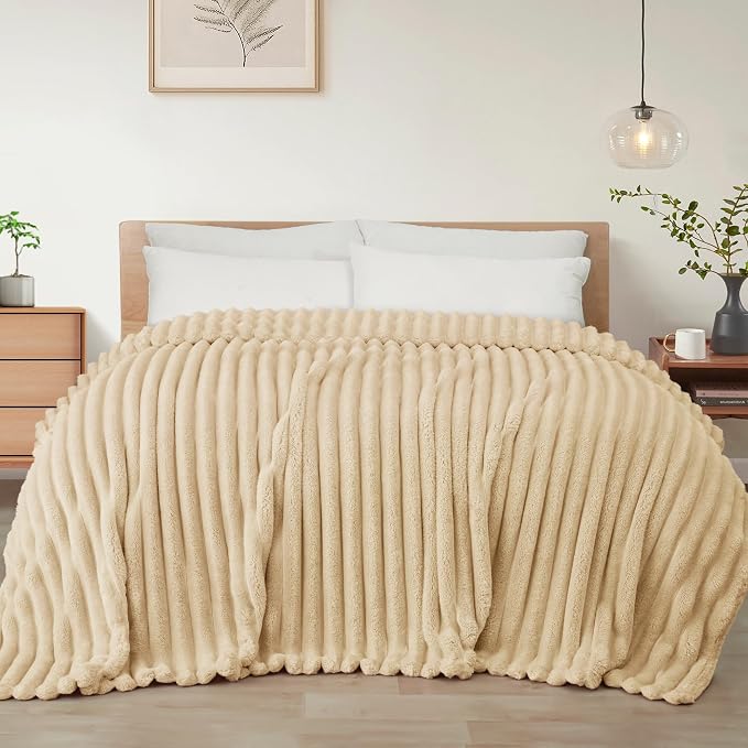 Exclusivo Mezcla Striped Twin Size Fleece Blanket by ExclusivoMezcla