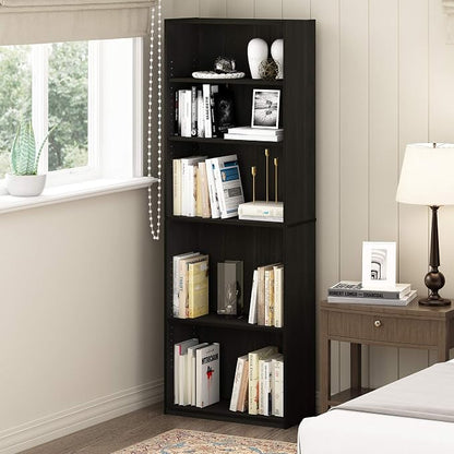 Furinno JAYA Book Shelf, 5-Tier Bookshelf, Bookcase - Image 2