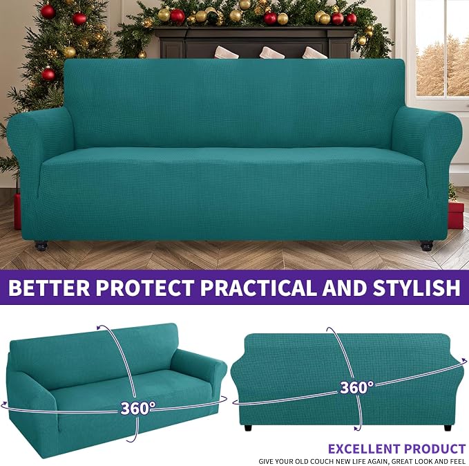 ZNSAYOTX Super Stretch Couch Cover Universal Sofa Covers - Image 2