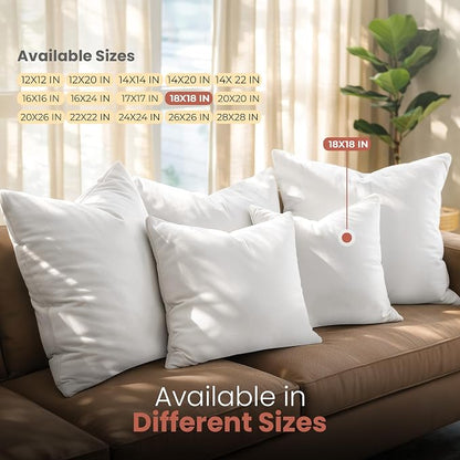 Utopia Bedding 18x18 Pillow Inserts, 2 Pack | Indoor cushion inserts - Image 6