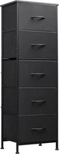 WLIVE Fabric Dresser, 5-Drawer Tall Dresser by WLIVE