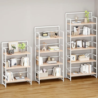 No Assembly Folding Bookshelf, 4 Tiers Collapsible Book Shelf - Image 5