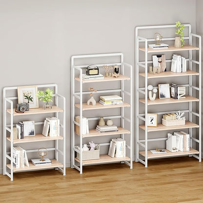 No Assembly Folding Bookshelf, 5 Tiers Collapsible Book Shelf - Image 5
