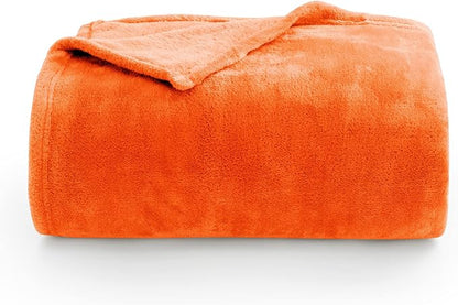 BEDELITE Fleece Blankets 108 inch x90 Size Orange Throw Blankets - Image 7