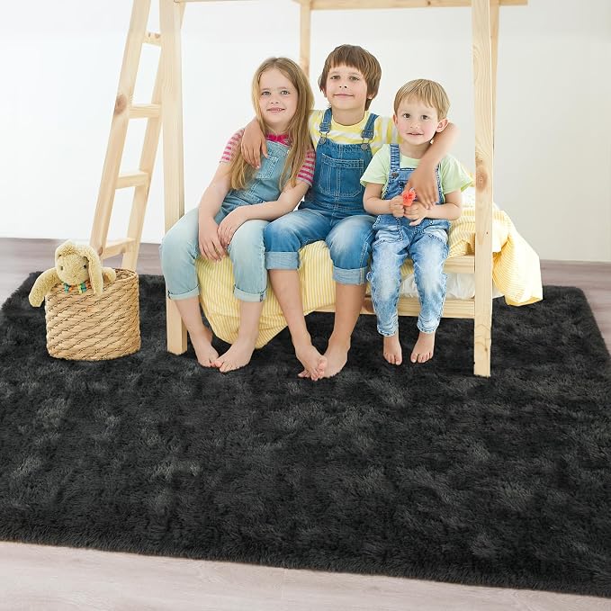 Chicrug Soft Area Rugs for Bedroom Living Room Plush Fluffy Rug 3x5 | Shag - Image 3