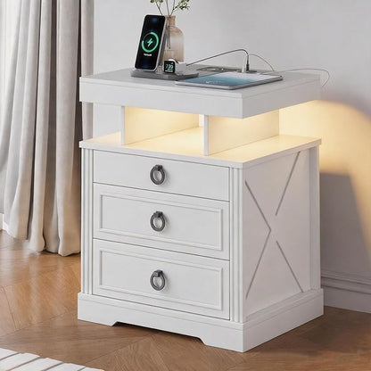 WOOVIVS Side Table with Gun Drawer by WOOVIVS